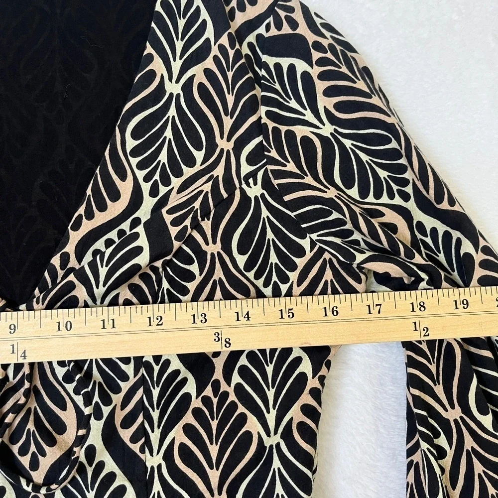 Free People Gia Bell Sleeve Mini Dress Cotton Boho Neutral Groovy 70s Sz Small